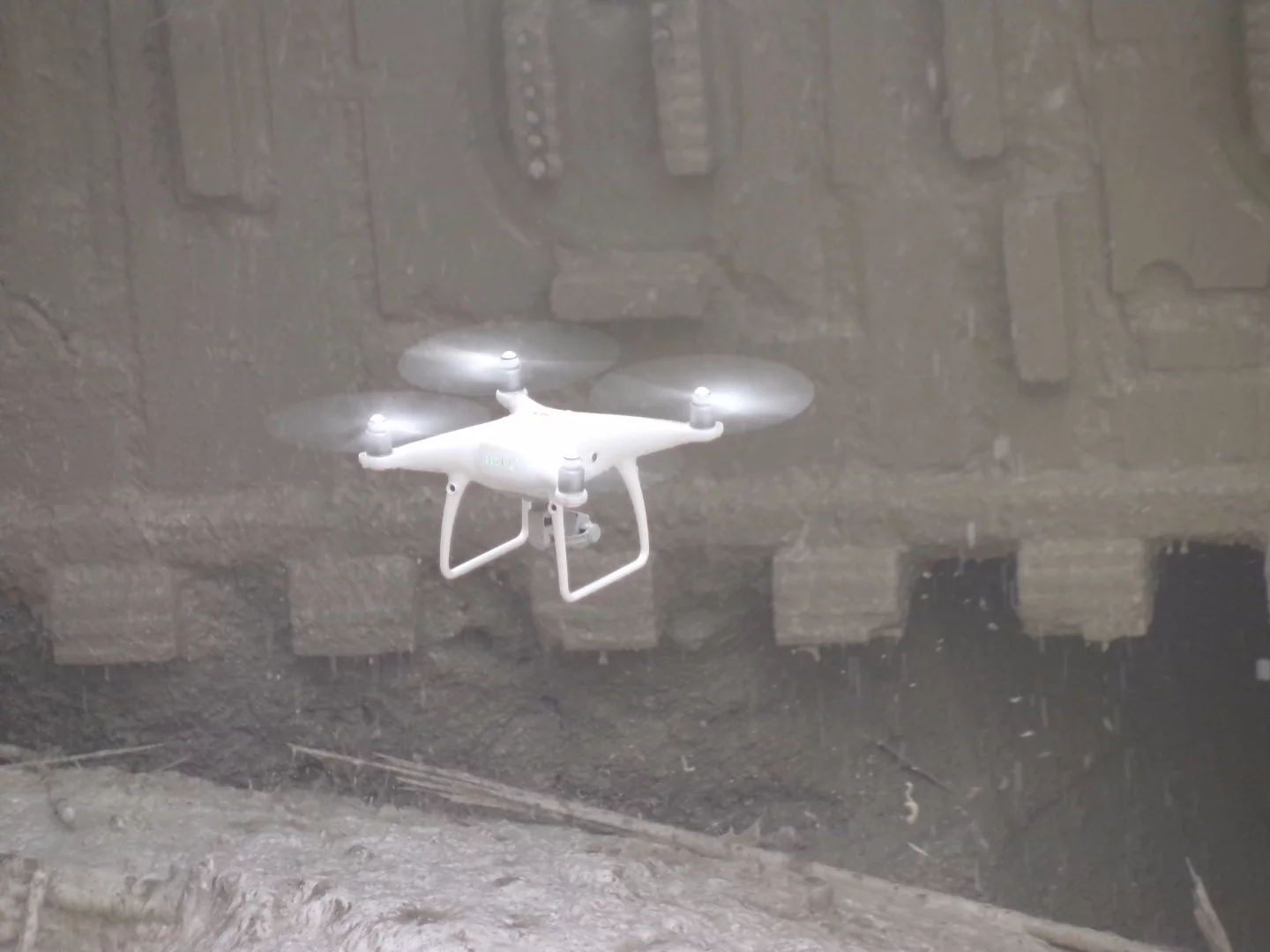The drone going in for a closeup