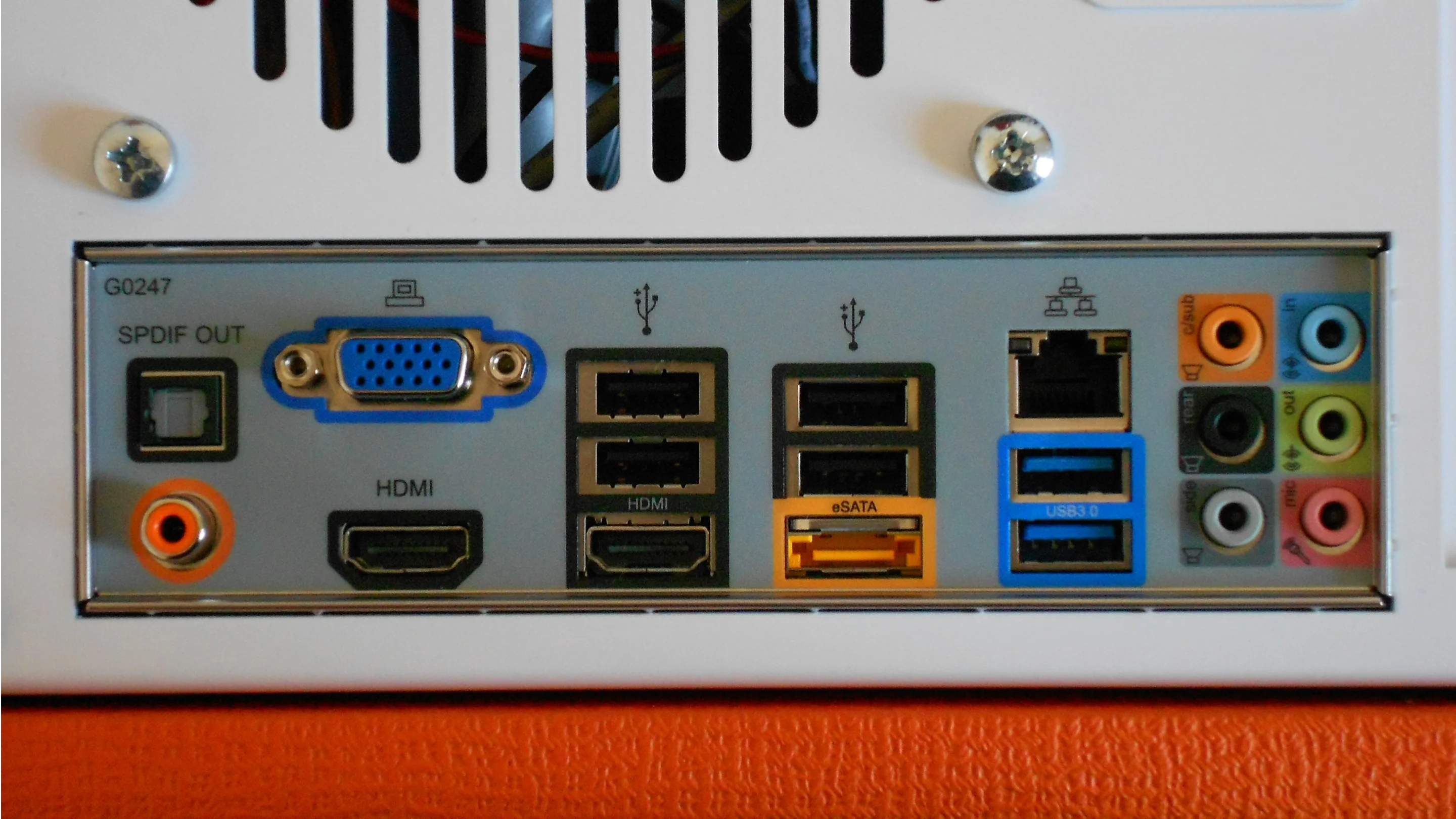 Five USB 2.0 ports, two USB 3.0 ports, one eSATA port, two HDMI ports, Gigabit Ethernet and 7.1 audio jacks are just some of the OPC's connectivity options