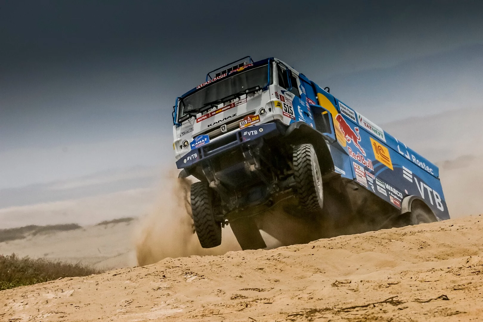 The Russian team of Shibalov, Nikitin and Romanov give us a peek at the underside of their giant Kamaz truck