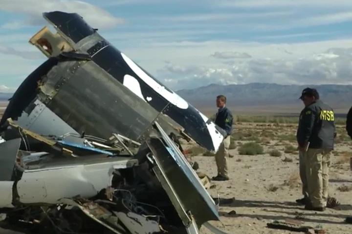 Will the crash of SpaceShipTwo put and end to space tourism before it begins? (Image: NTSB)