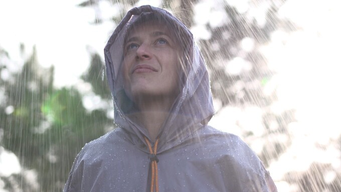 In addition to serving as a shelter, the Flying Tent works as a poncho