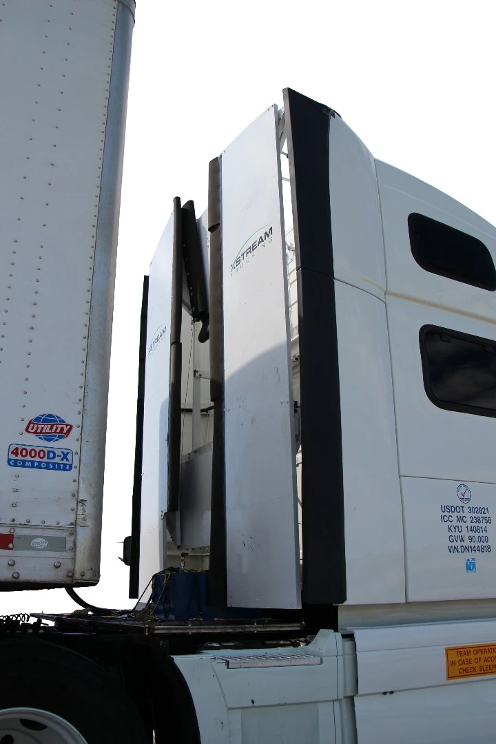 TruckWings tucks away at slow speeds to leave room for turning maneuvers
