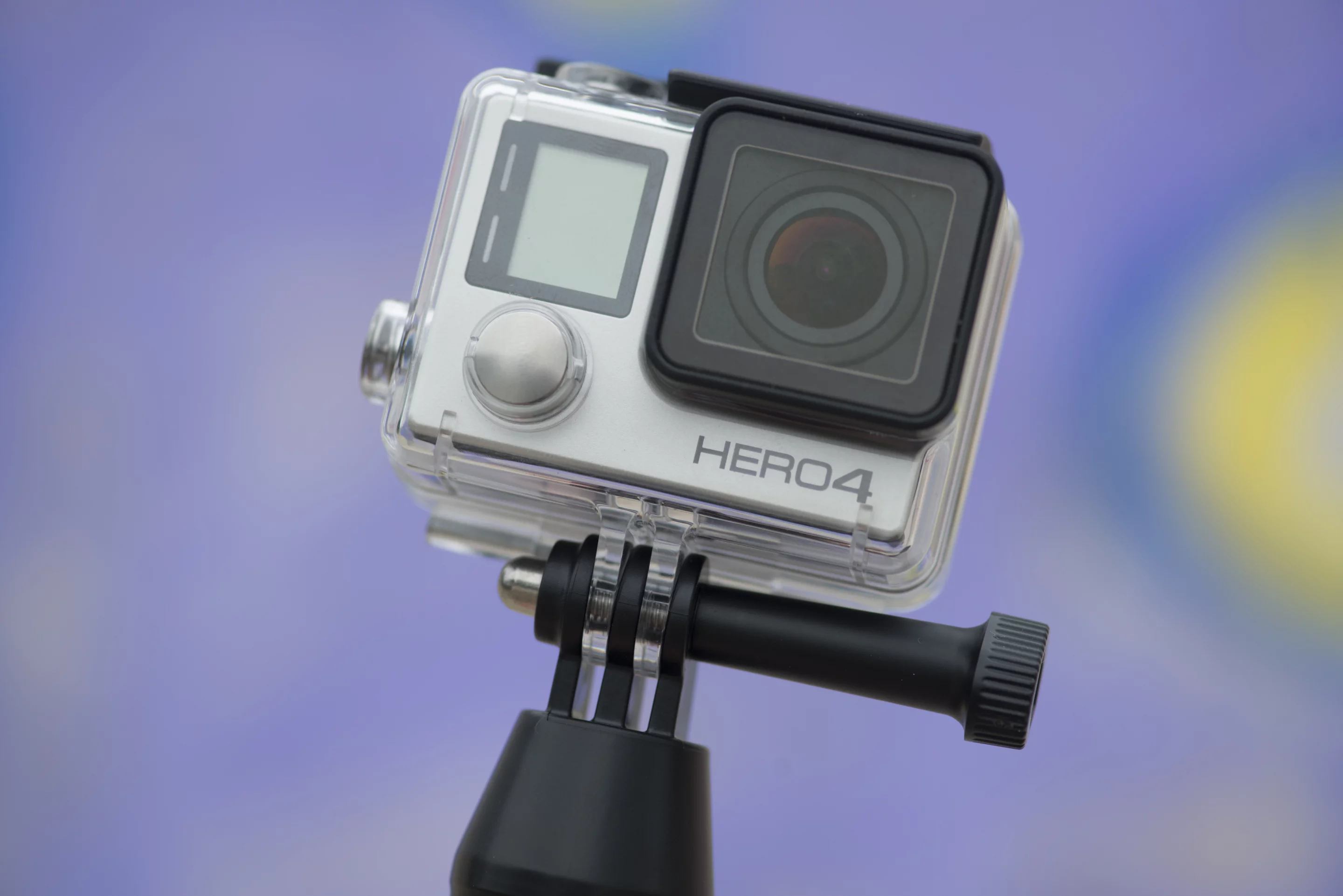A GoPro Hero4 Silver mounted to the Joby Action Grip (Photo: Simon Crisp/Gizmag.com)