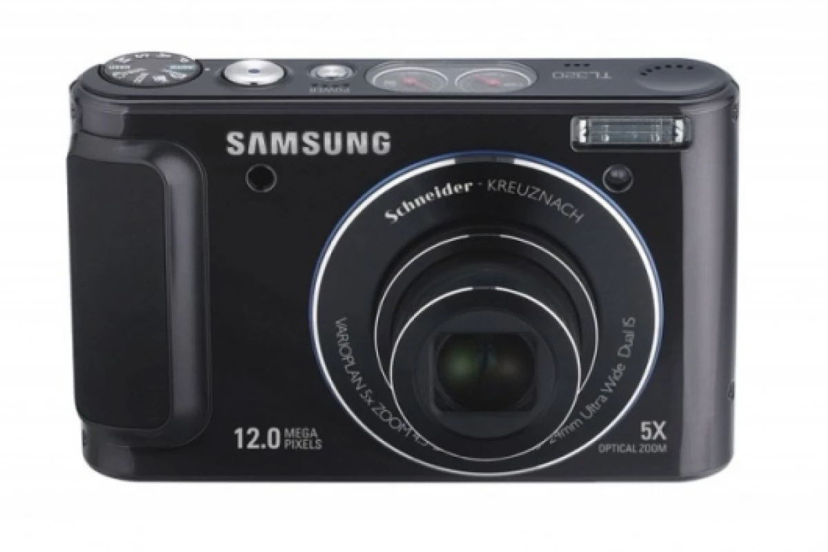Samsung TL320, 12MP compact digital camera, front view