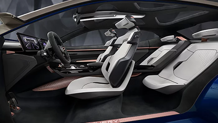 Chery was inspired by fashion design when creating the Tiggo Concept's interior