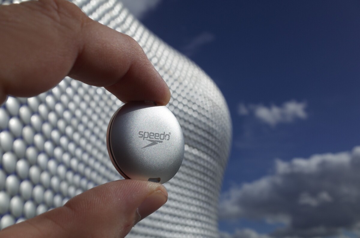 The Misfit Shine 2 (Swimmer's Edition) features a Speedo logo on the rear