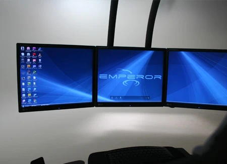 Caters for three screens up to 24-inches each