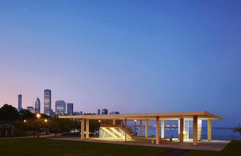 Chicago Horizon, by Guy Nordenson & Associates won the Wood in Government Buildings award