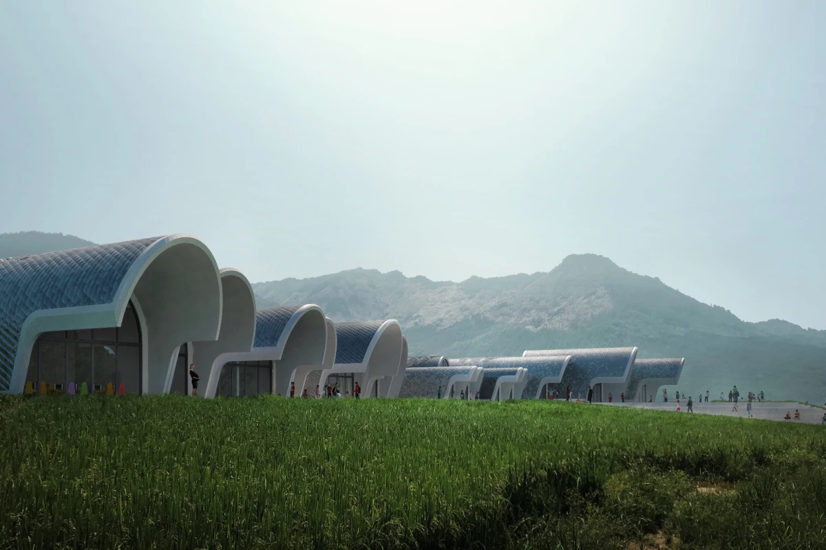 The Lushan Primary School is slated for a rural area north-west of Nanchang, the capital of Jiangxi Province, China
