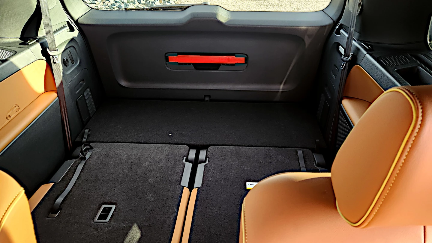 Originally, the third row in the Volkswagen ID. Buzz wasn’t meant to fold down, but that’s changed