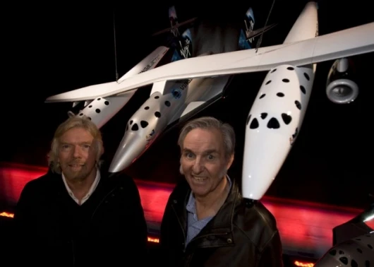 Sir Richard Branson and Burt Rutan