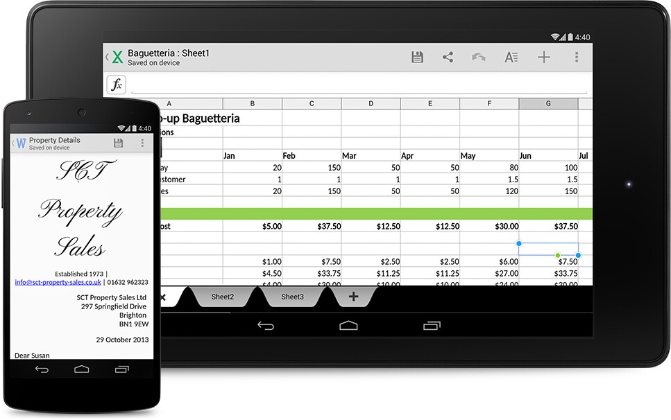 Quickoffice in KitKat