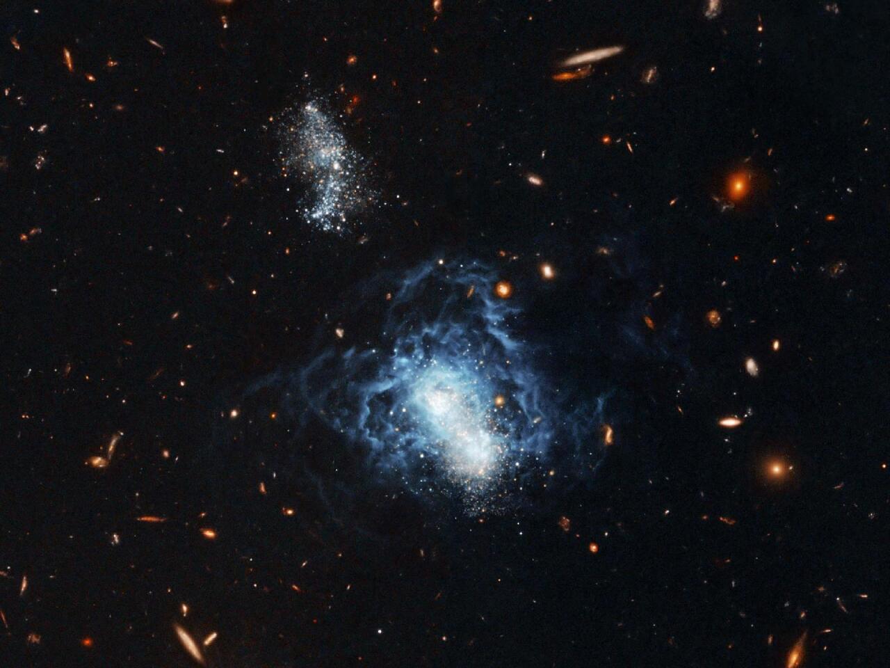 Segue 1 differs from previously discovered dwarf galaxies, such as the one imaged above, in that Segue 1 is no longer in a state of evolution (Image: NASA)