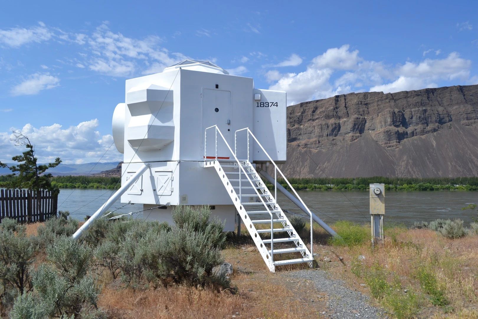 The Lunar Lander is located in rural Washington state
