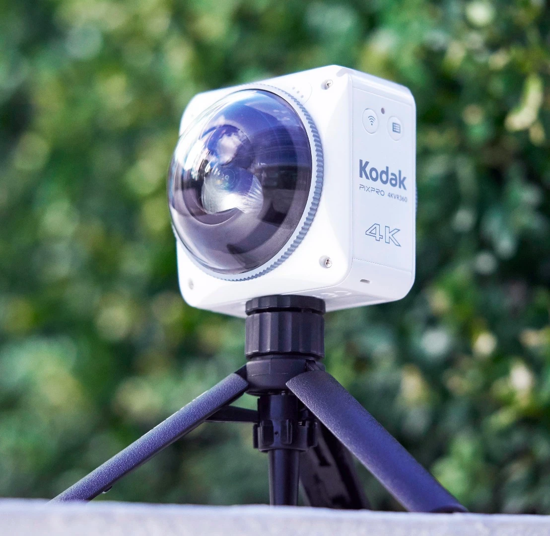 The Kodak PixPro 4KVR360 can shoot full 360-degree footage