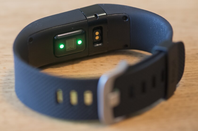 The Fitbit Charge HR uses optical heart rate monitoring (Photo: Gizmag/Simon Crisp)
