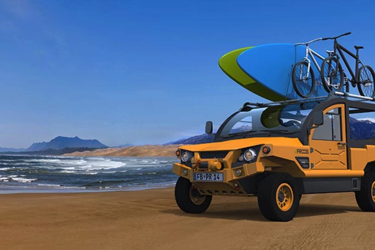According to its spec sheet, the electric eFROOG will travel up to 115 mi per charge © eFROOG.DE