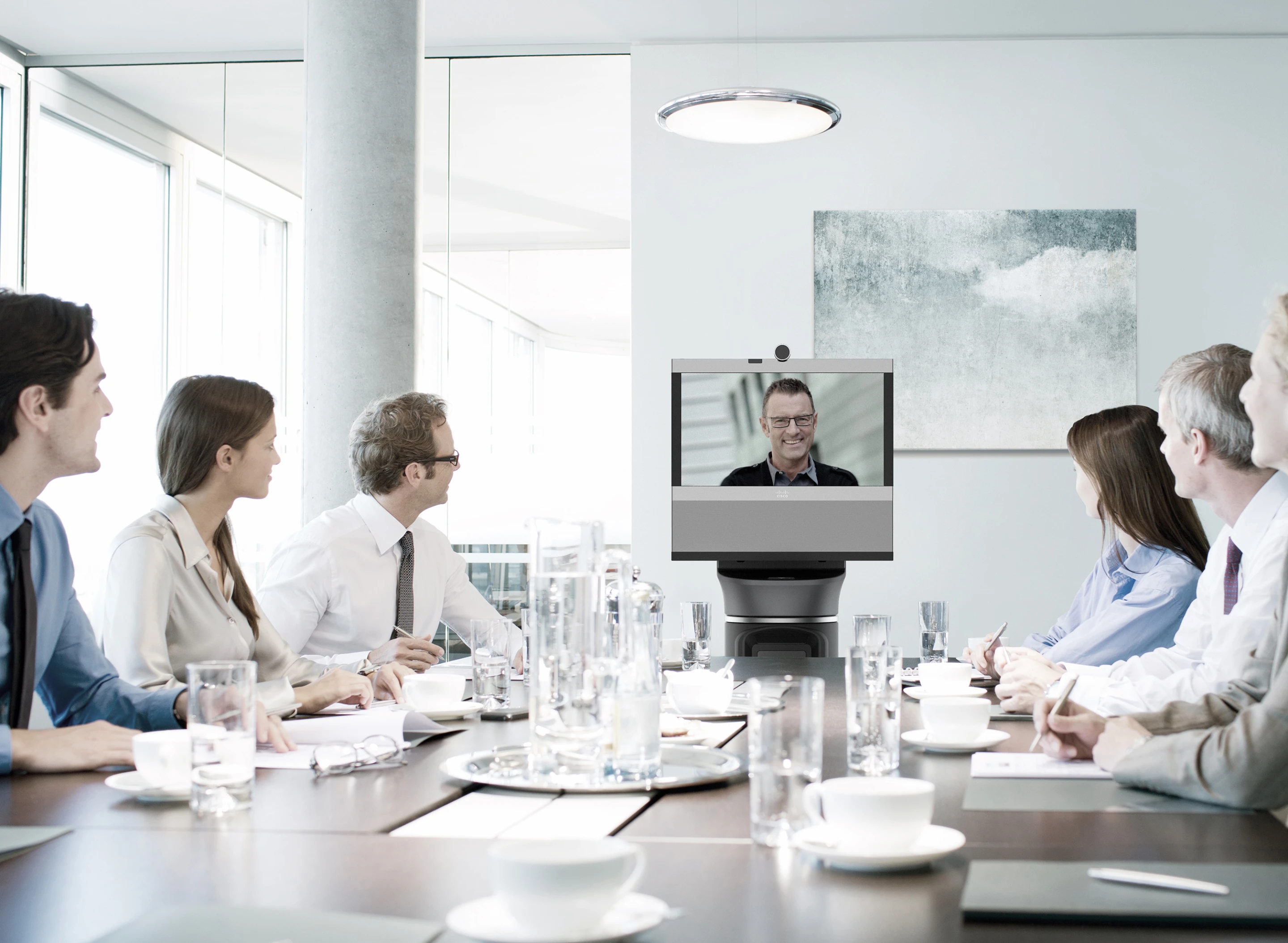 The iRobot Ava 500 at a meeting