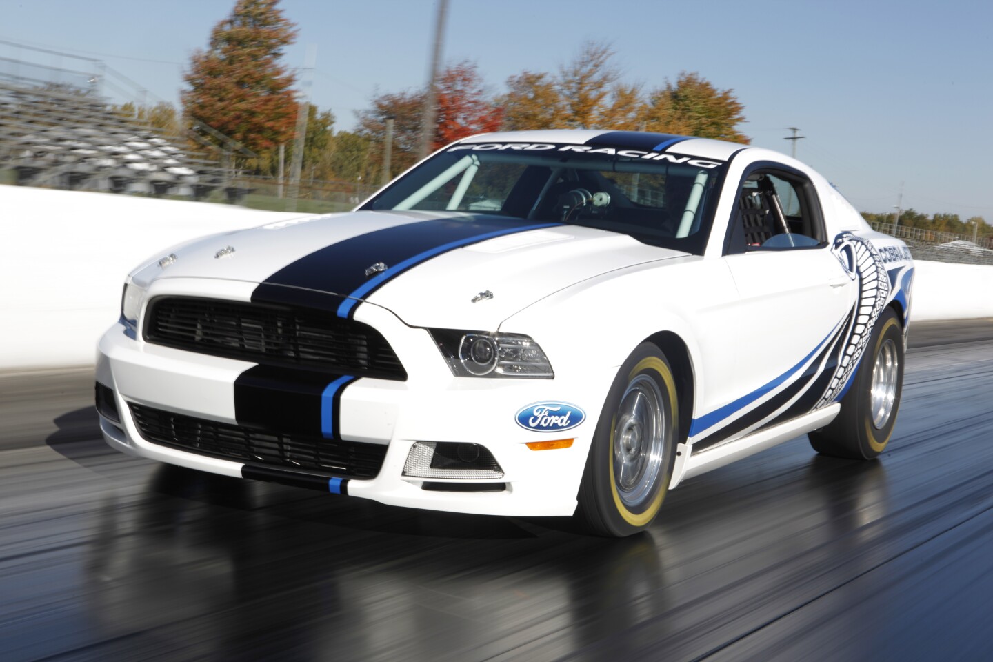 Mustang Cobra Jet Twin-Turbo Concept on the track