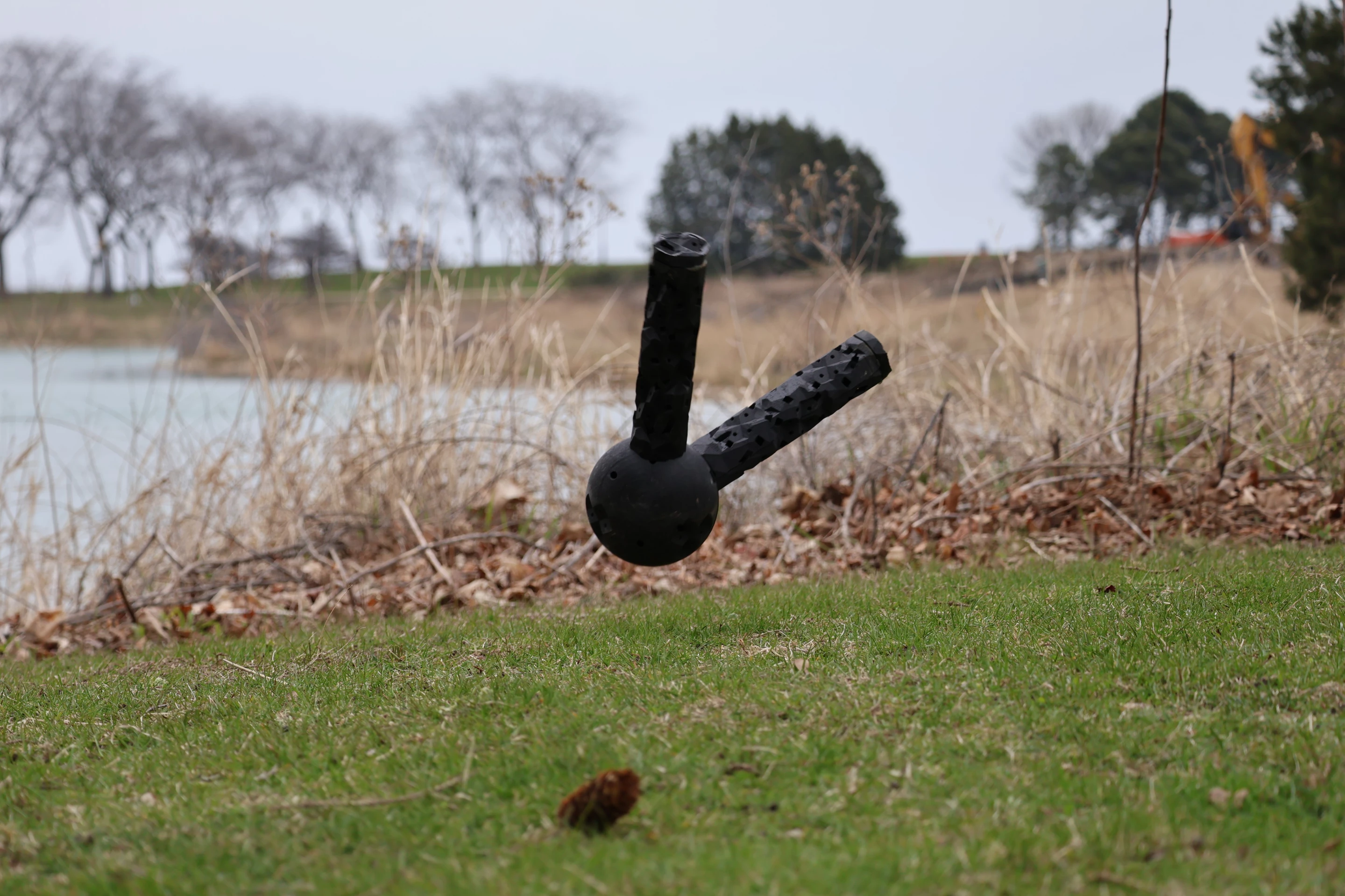A single module of the legged metamachine functions as a complete robot – this one is pictured flinging itself through the air