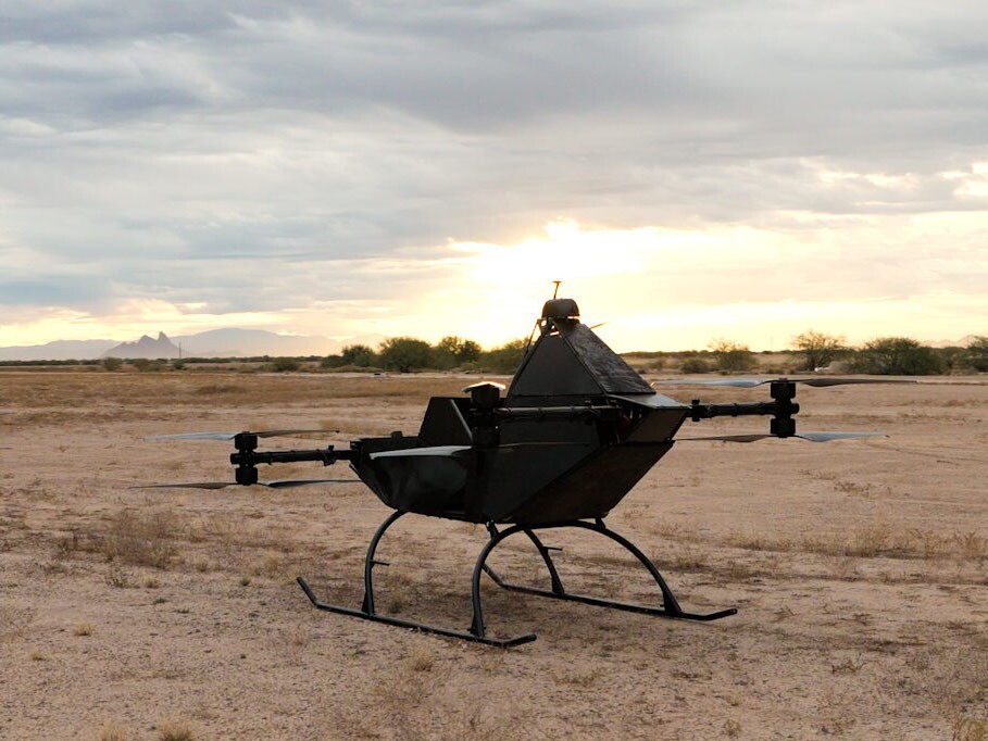 Flying prototype gives a good look at the coaxial octacopter layout