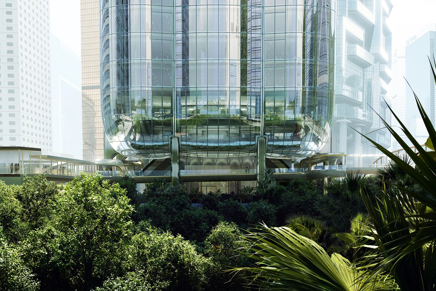 2 Murray Road will be elevated on supports, creating sheltered courtyards and gardens filled with greenery below