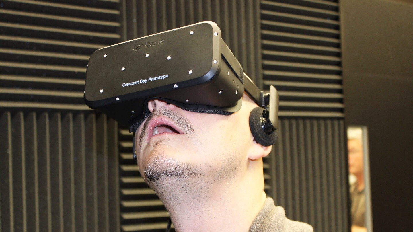 Taking an Oculus Rift prototype for a spin at CES 2015