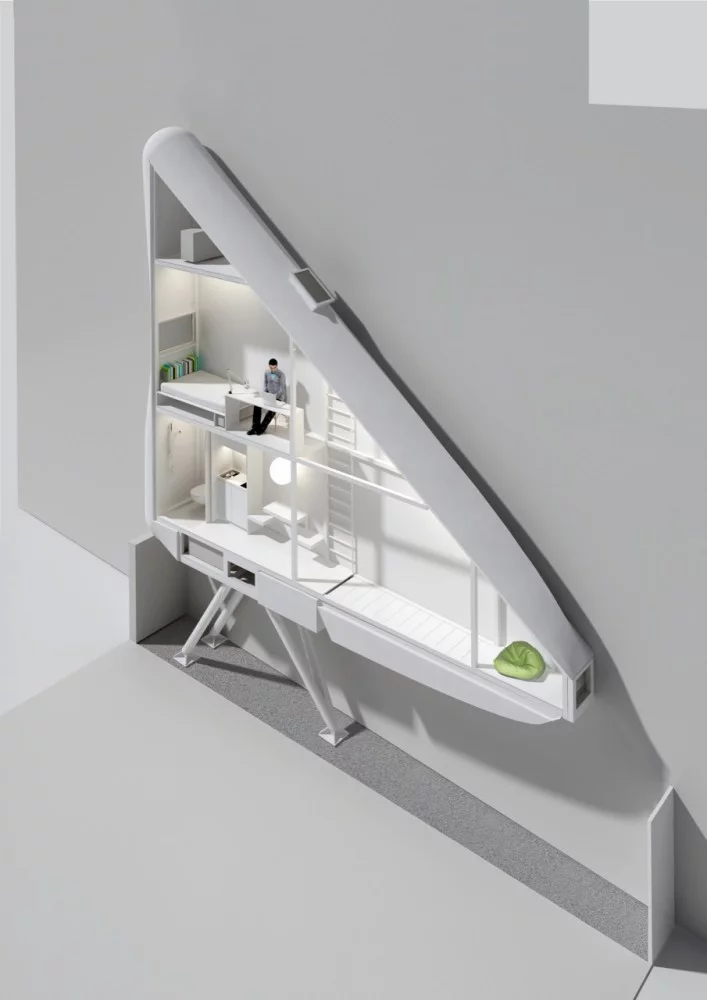 One of world's narrowest houses will be built in Warsaw as a workplace for Etgar Keret (Photo: Centrala)