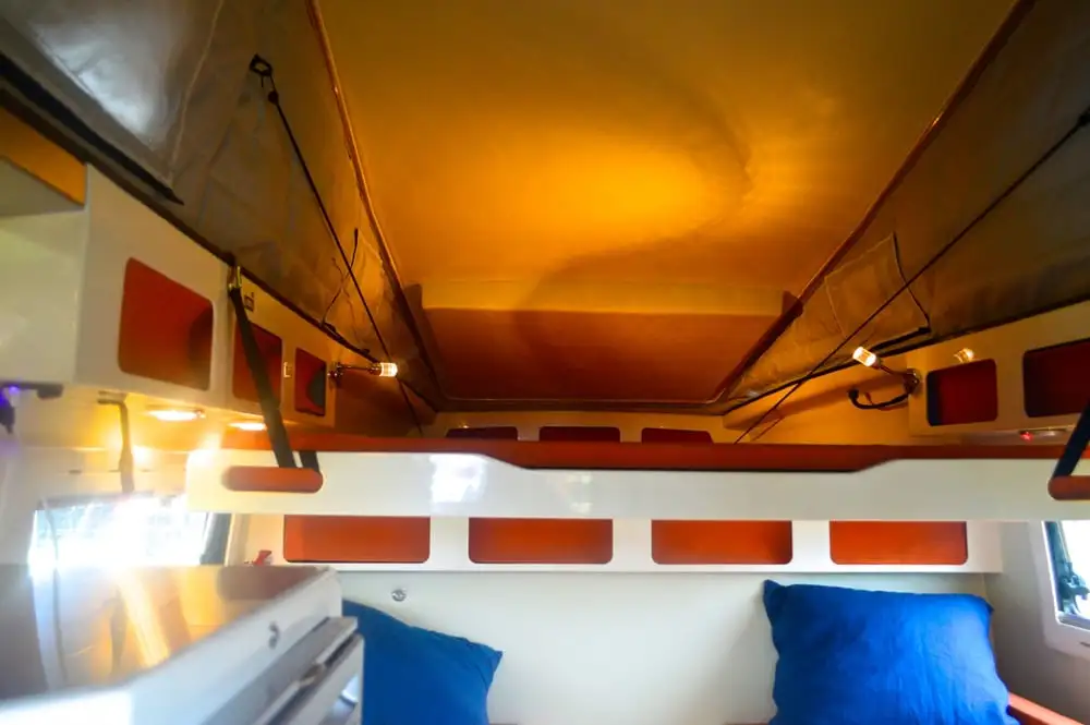 Alcove bed inside the EarthCruiser GZL