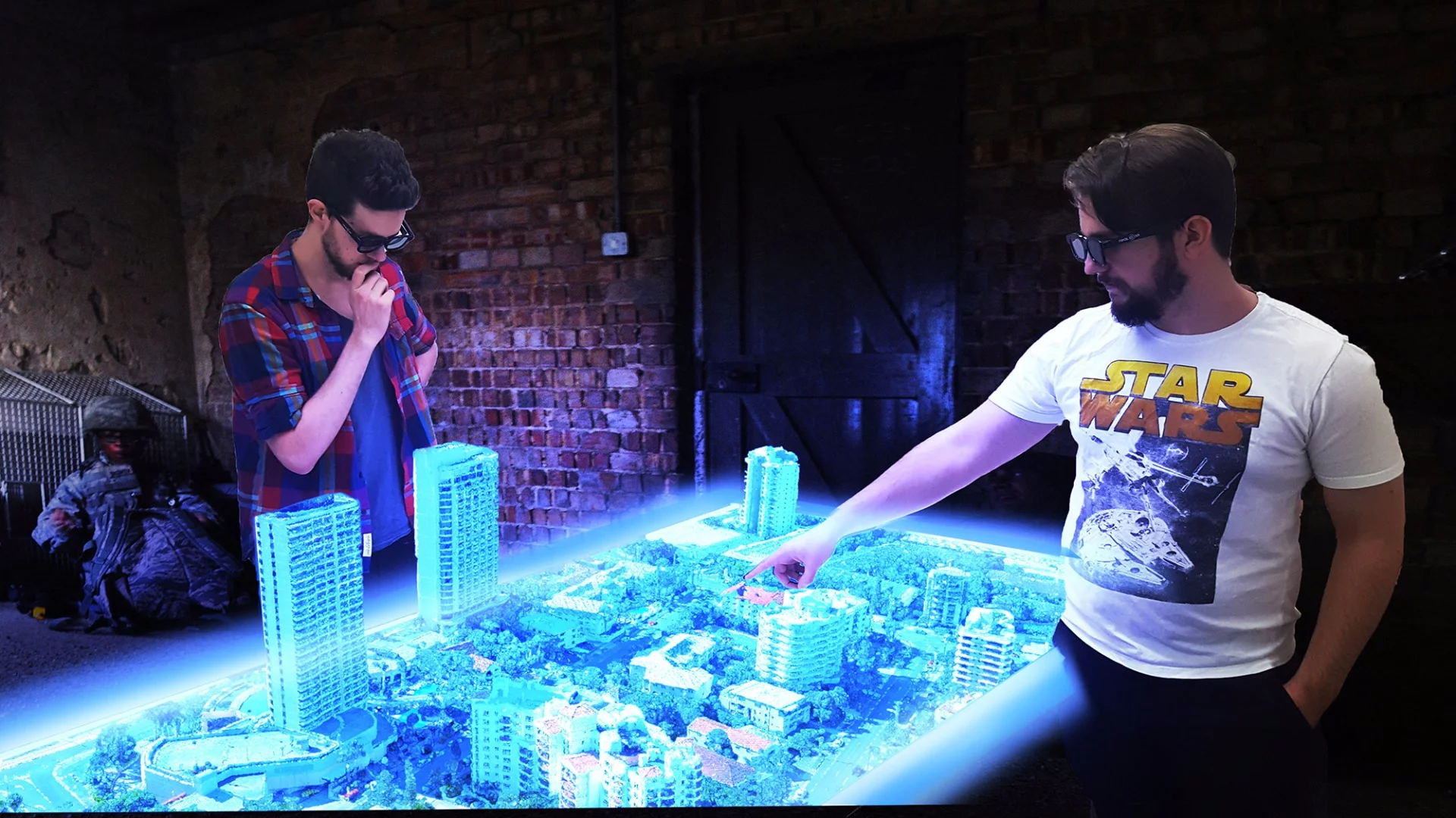 Euclideon's hologram table: early installations are likely to be used primarily at a municipal level for town planning and area response purposes