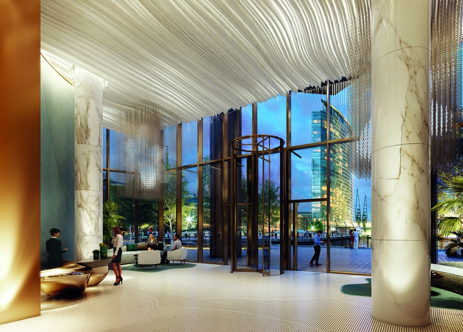 Access to the apartments will be via a lobby that has been designed to recall the quality and appearance of a boutique hotel