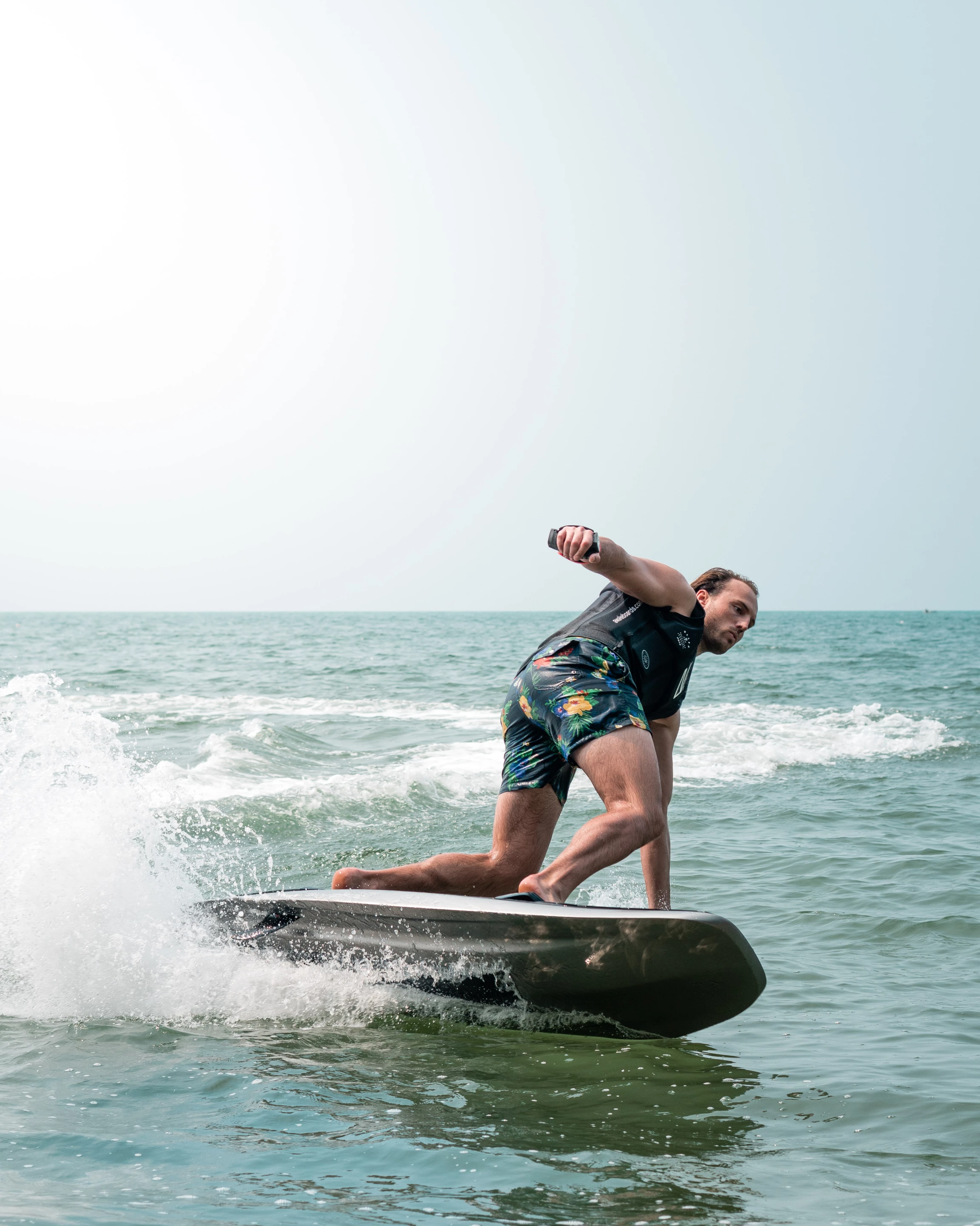 Riders will get up to 45 minutes on the water before the removable battery pack needs some juice