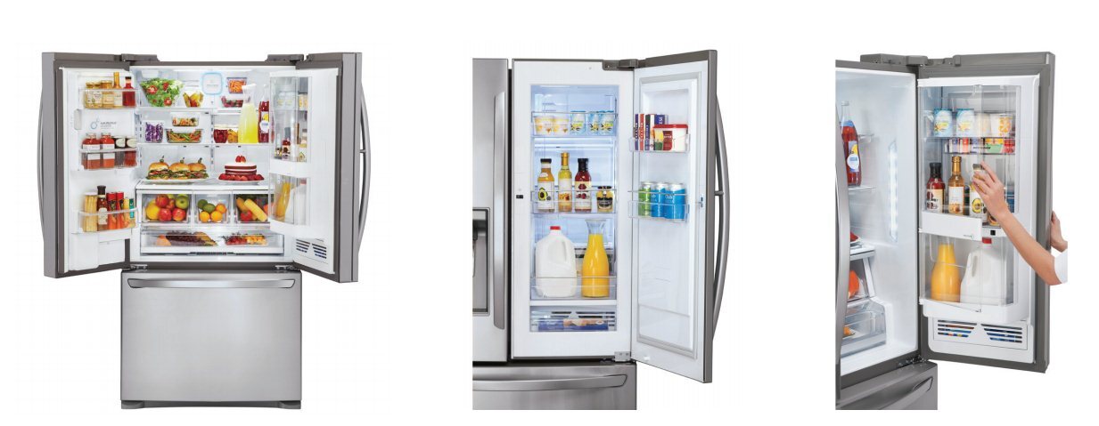 The Door-in-Door fridge features the company's Smart Cooling Plus System that's claimed to maintain superior humidity and temperature levels to help keep food fresher for longer