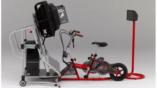 The Honda Bicycle Simulator developed for the purpose of traffic safety education