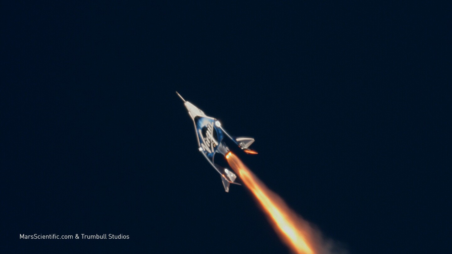 VSS Unity powering into space
