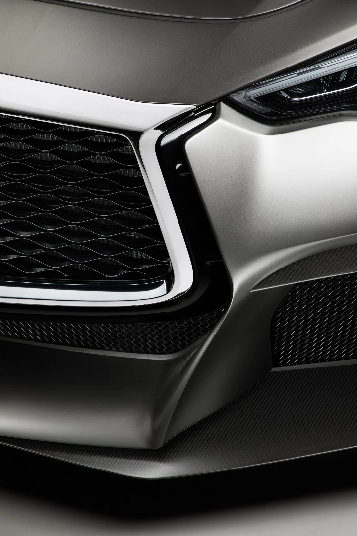 More dark touches on the exterior of the Infiniti Project Black S
