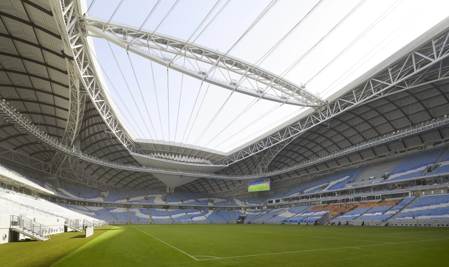 Zaha Hadid-designed stadium kicks off in Qatar