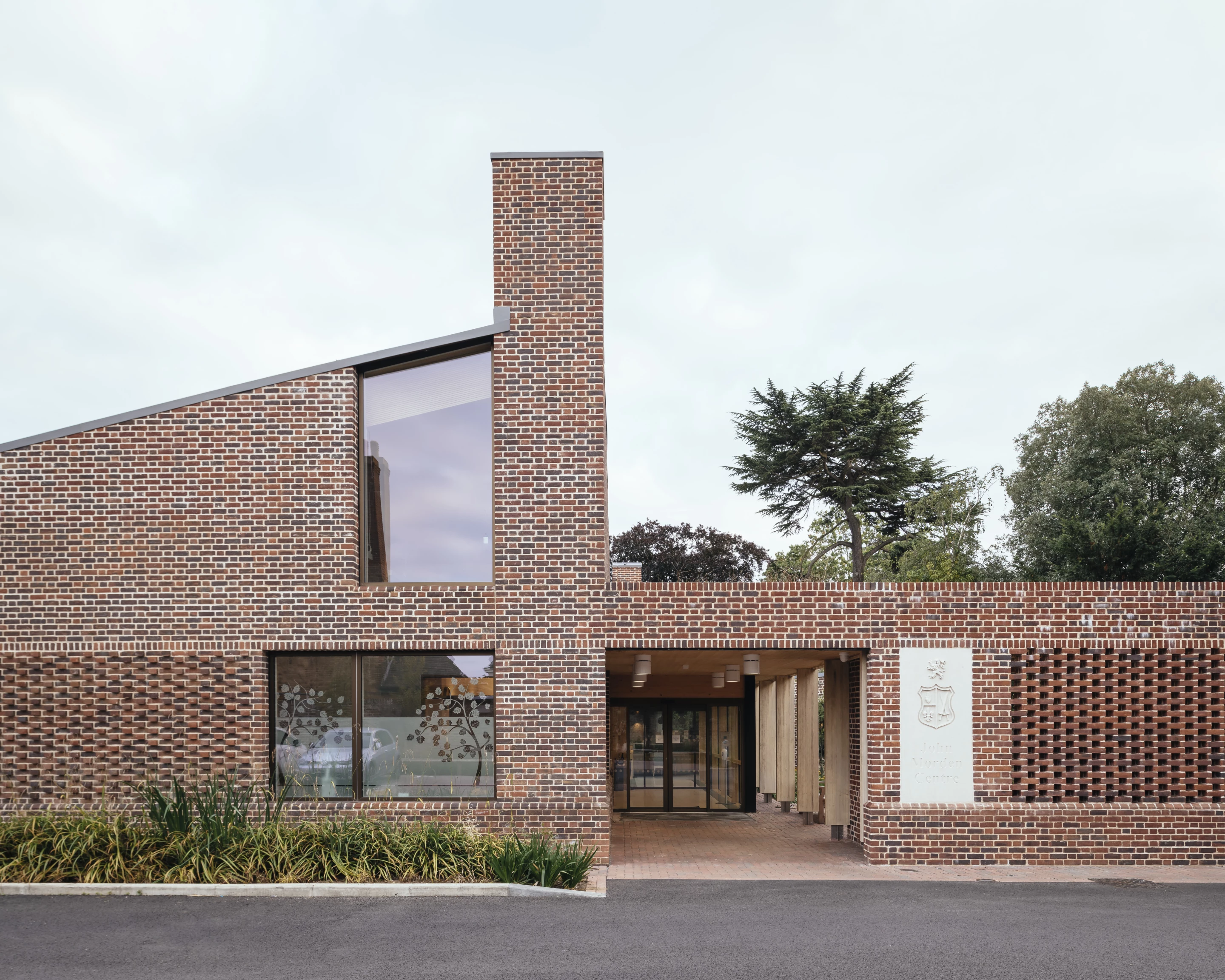 The John Morden Centre features ventilating chimneys to help fill the interior with fresh air