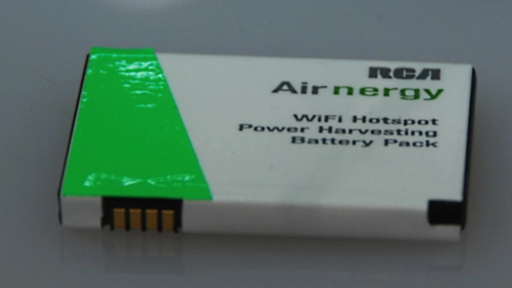 RCA is working on an Airnergy charger that can be integrated inside an OEM cell phone battery pack (Photo: OhGizmo)