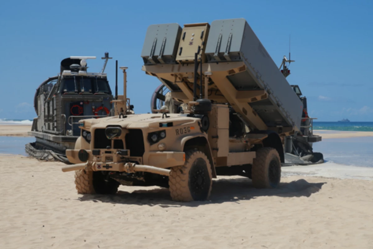 The ROGUE Fire vehicle with the NMESIS launcher