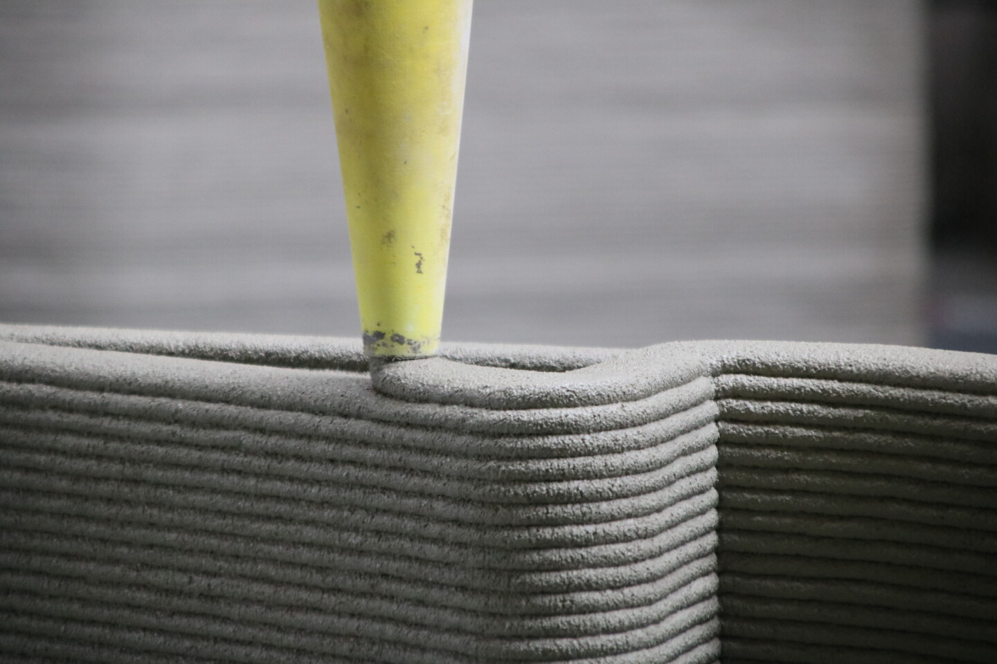 A 3D printer will be used to extrude a cement-like mixture out of a nozzle in layers to build up the various sections of the home
