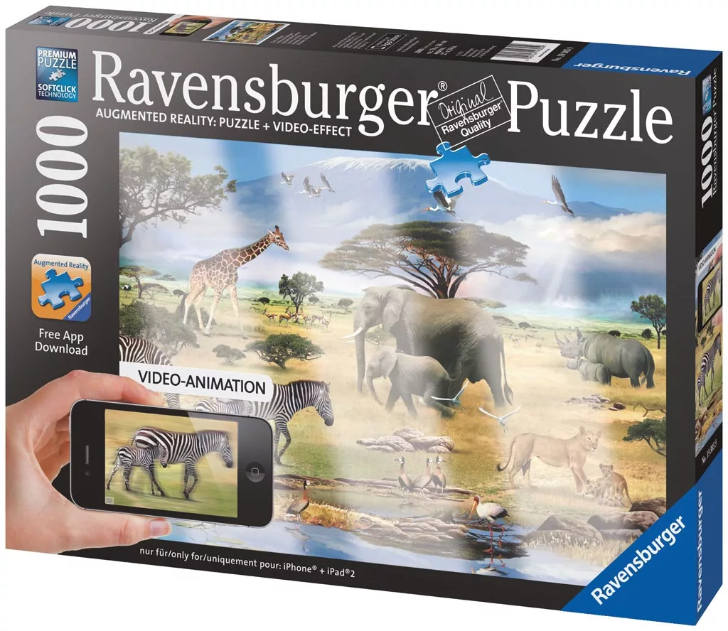 The new Ravensburger augmented reality jigsaw puzzle - African Animals edition