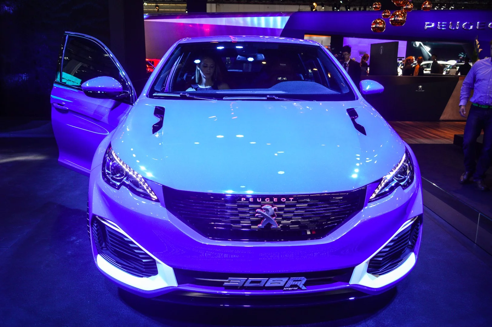 Shown here in Frankfurt, the Peugeot 308 R Hybrid first debuted at the 2015 Shanghai auto show earlier this year