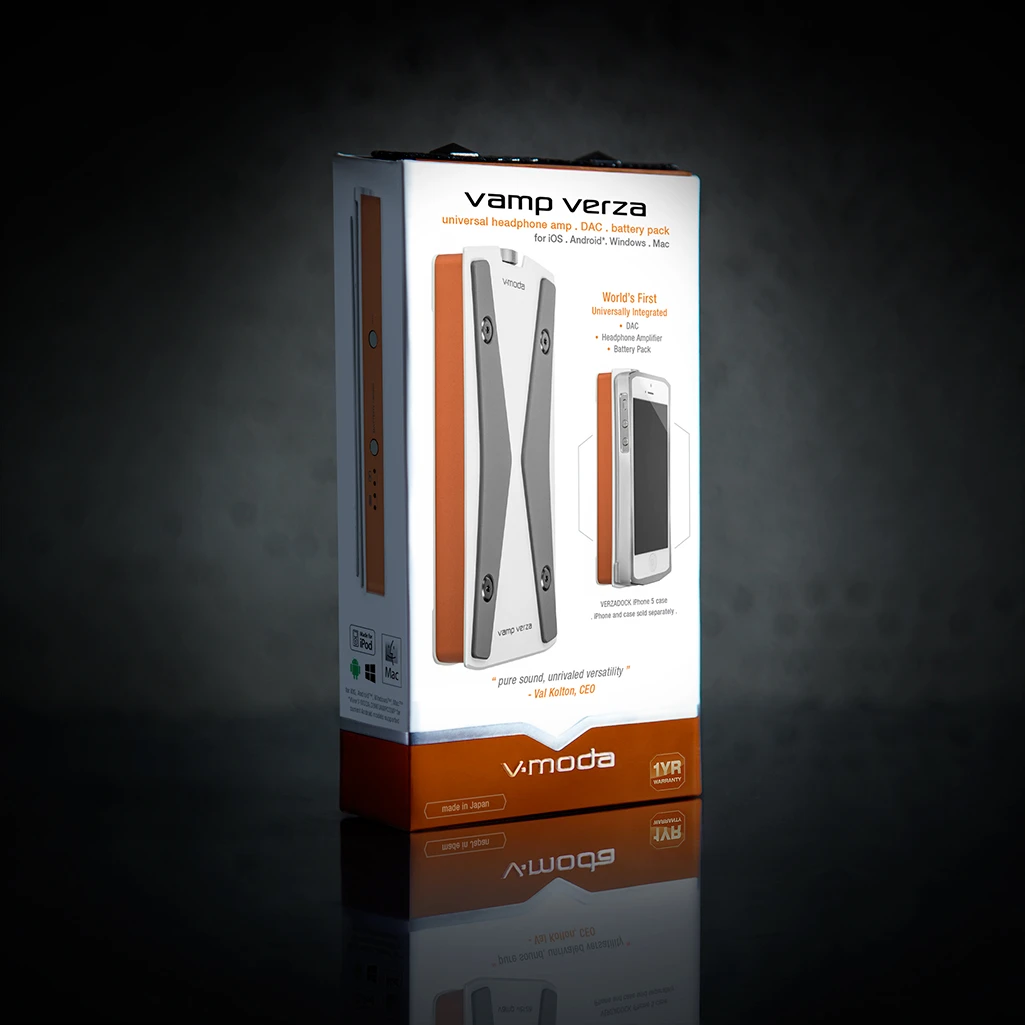 The packaging for the VAMP VERZA
