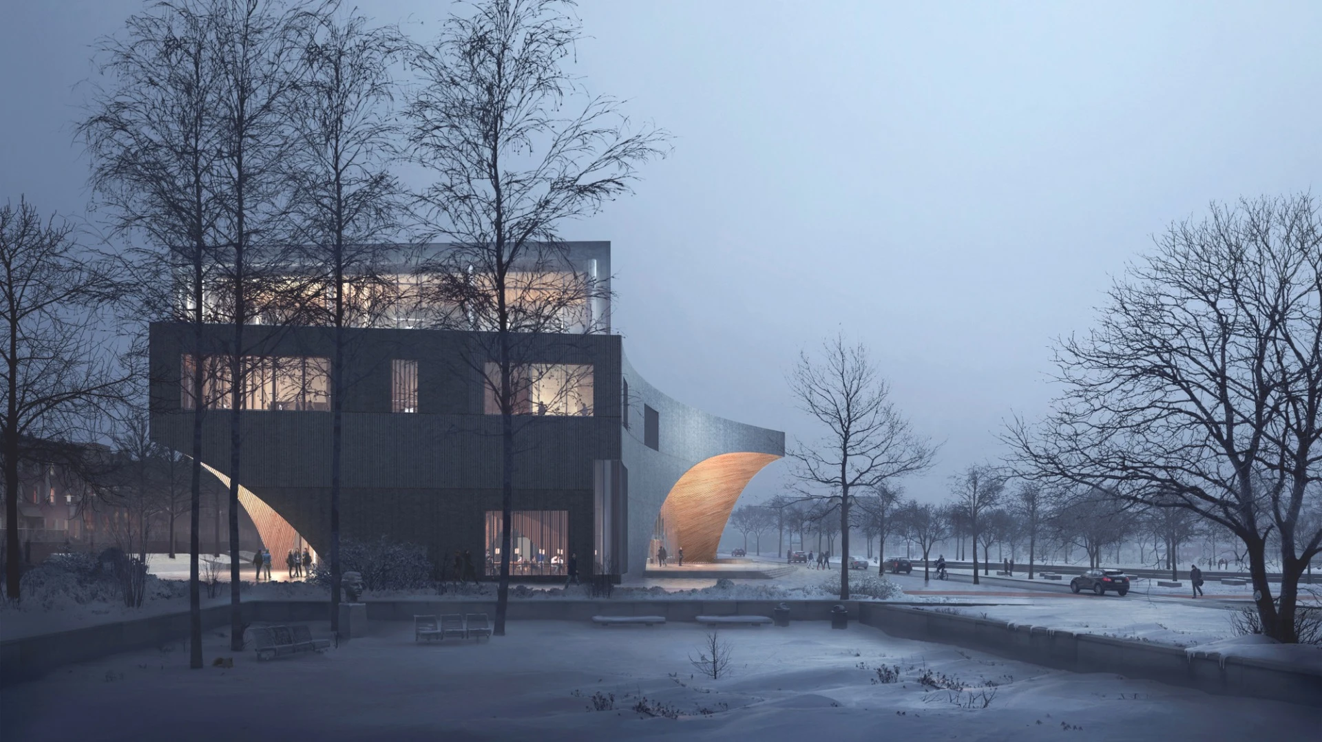 The Temple University Library is due to be completed in late 2018