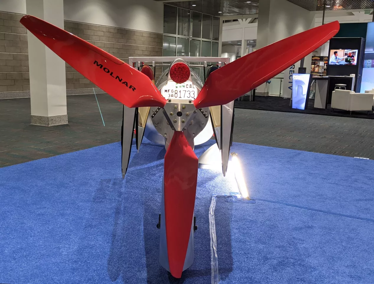 Showing off the Streetwing's aft at the LA Auto show – Who doesn't like a nice aft?