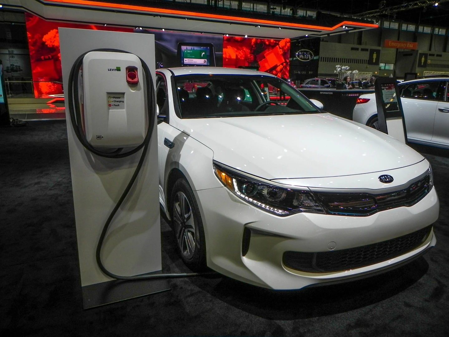 We couldn't help but notice the awkward placement of the charging station, however