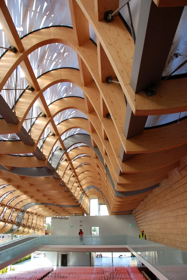 The China Pavilion for Milan Expo 2015, by Tsinghua University's Academy of Art and Design and New York architects Studio Link-Arc won the Beauty of Wood – Innovation prize