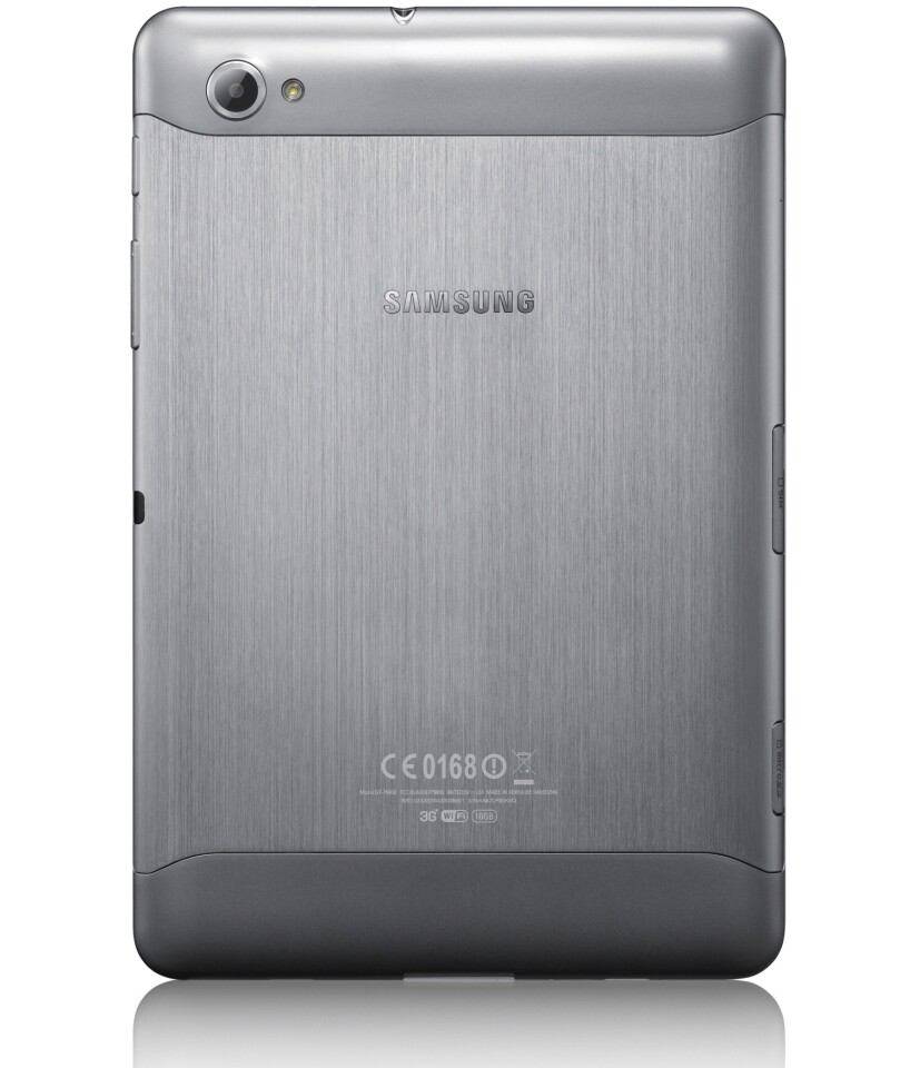 The Samsung Galaxy Tab 7.7's metal casing