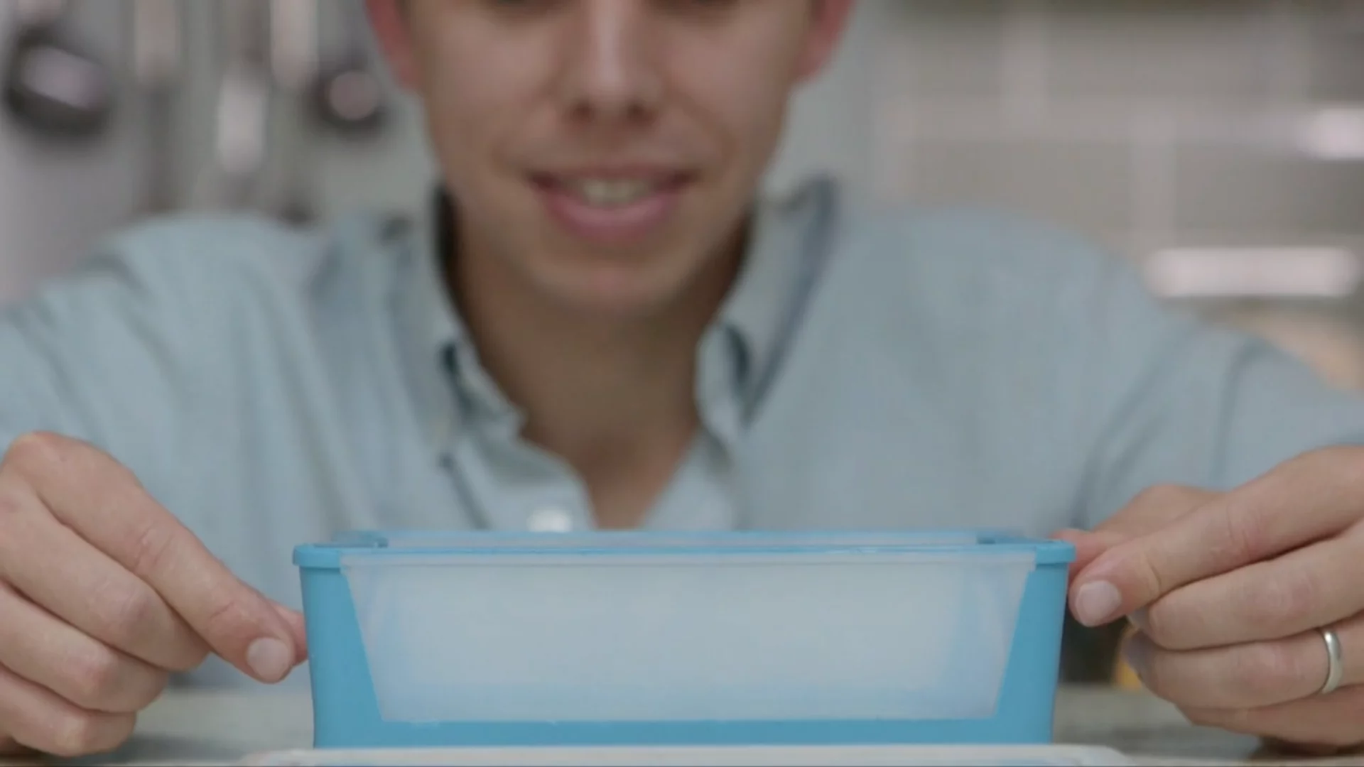 Strange says the BPA-free tupperware is watertight and microwave dishwasher safe